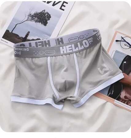 Комплект из 3 мужских трусов-боксеров с принтом на резинке